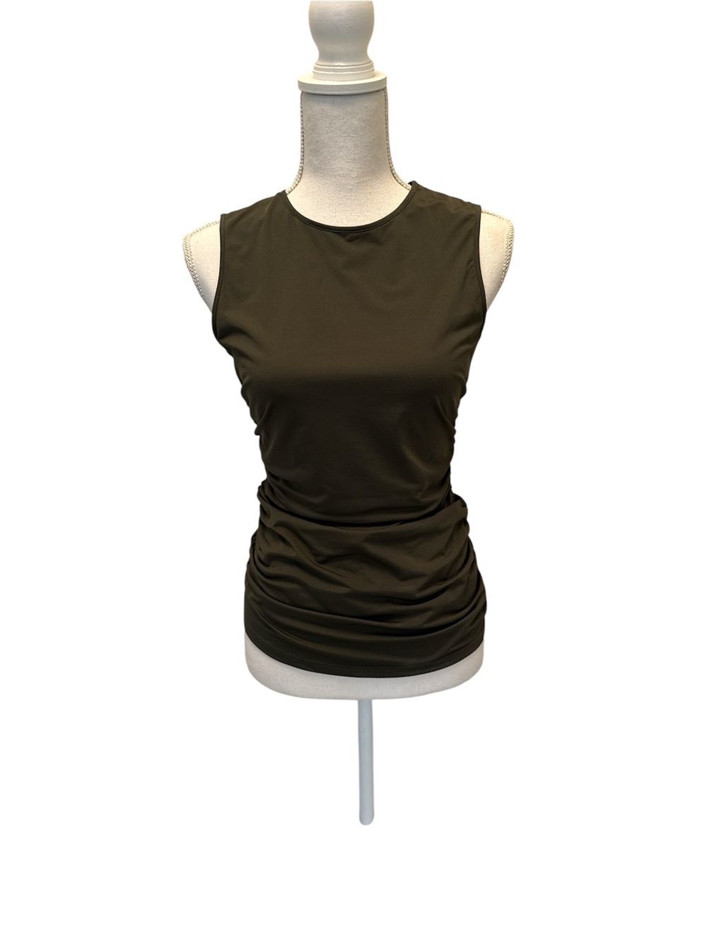 Theory Travel Jersey Ruched Shell Tank Top - New Without Tags Size M